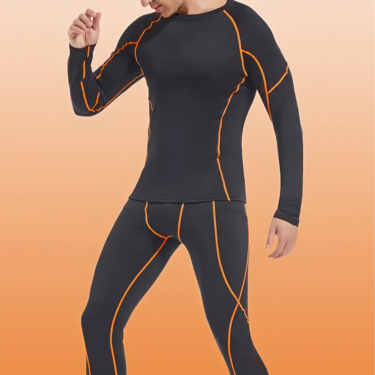 Winter Mens Fleece Athletic 2  - Compression Long Pant ulasan dan harga