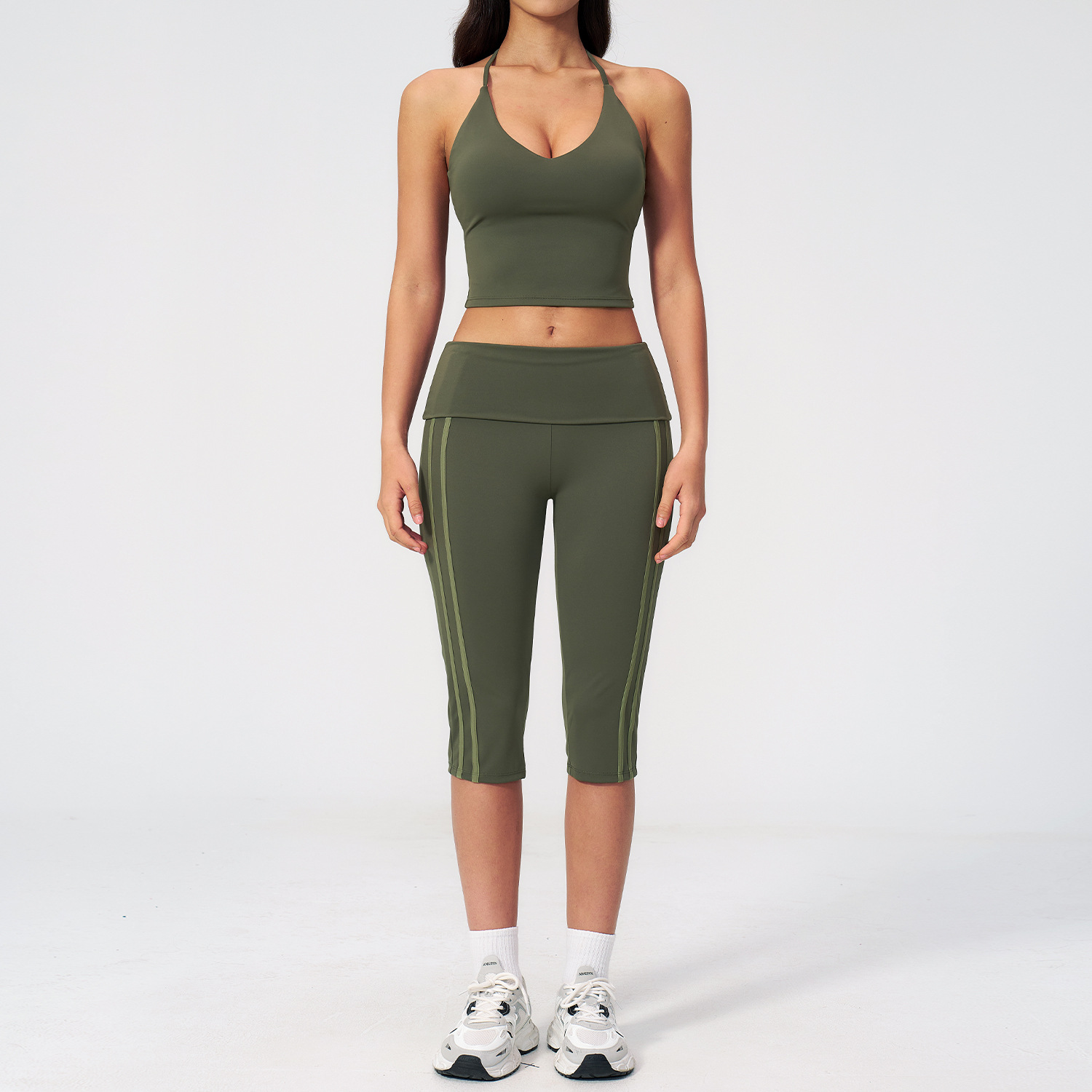 Yoga Suit 2PCS Women Sports Br - Compression Shorts Athletes ulasan dan harga